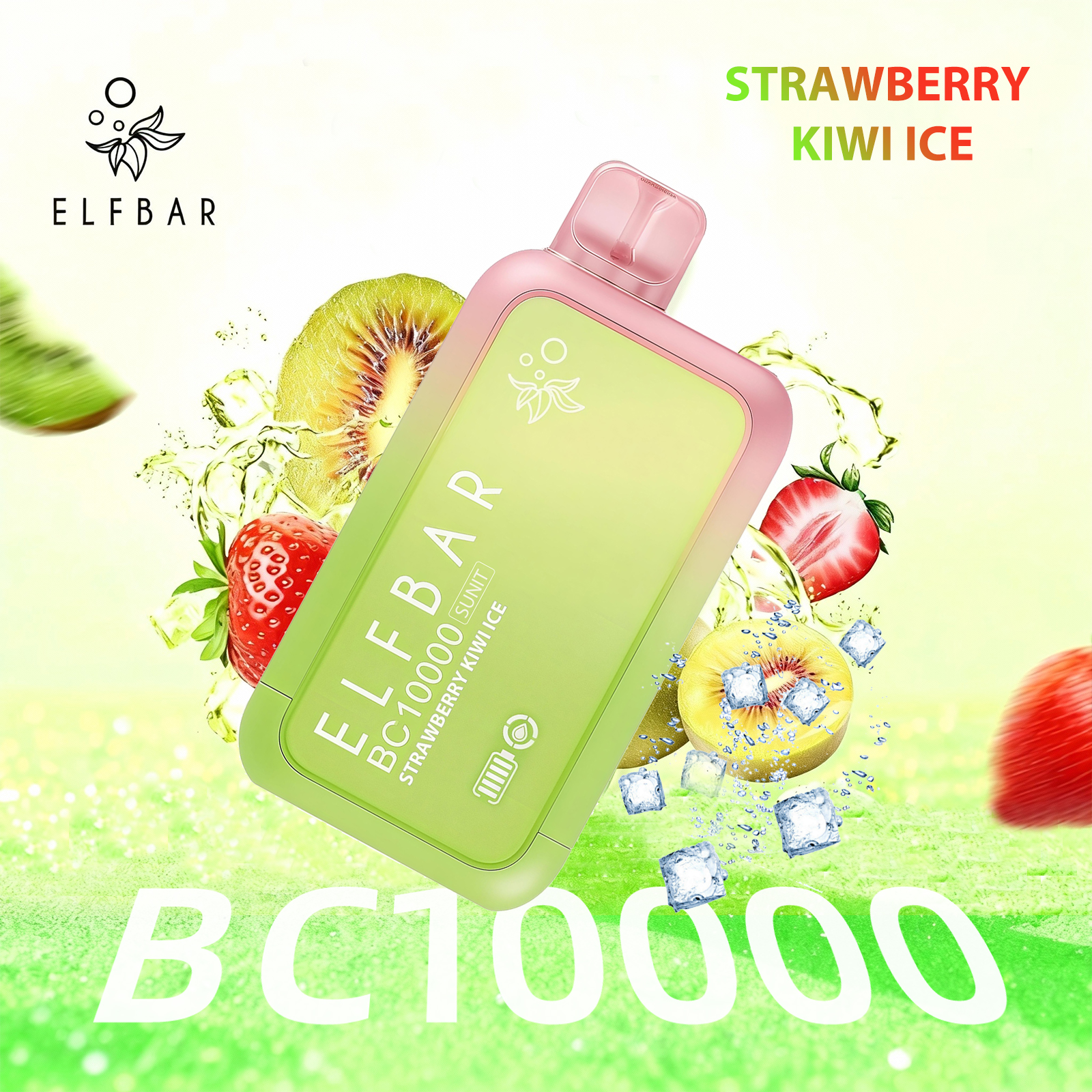 ELFBAR BC10000 Disposable Vape 2% Nic in UAE - Strawberry Kiwi Ice