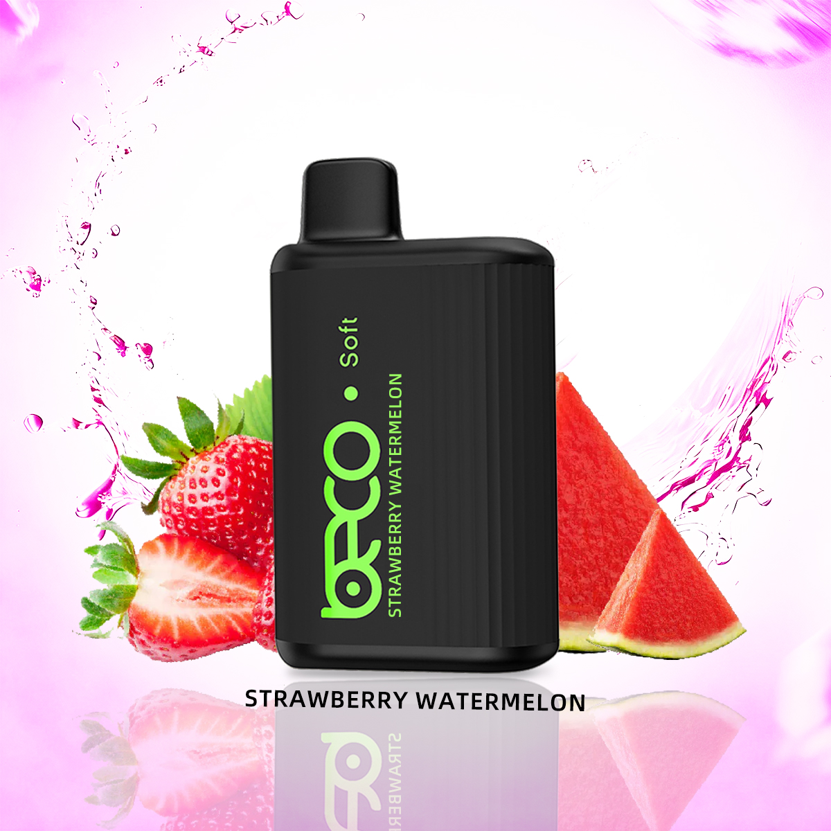 BECO Soft6000 Disposable Vape 2% in UAE (Non-Rechargeable)-StrawBerry Watermelon