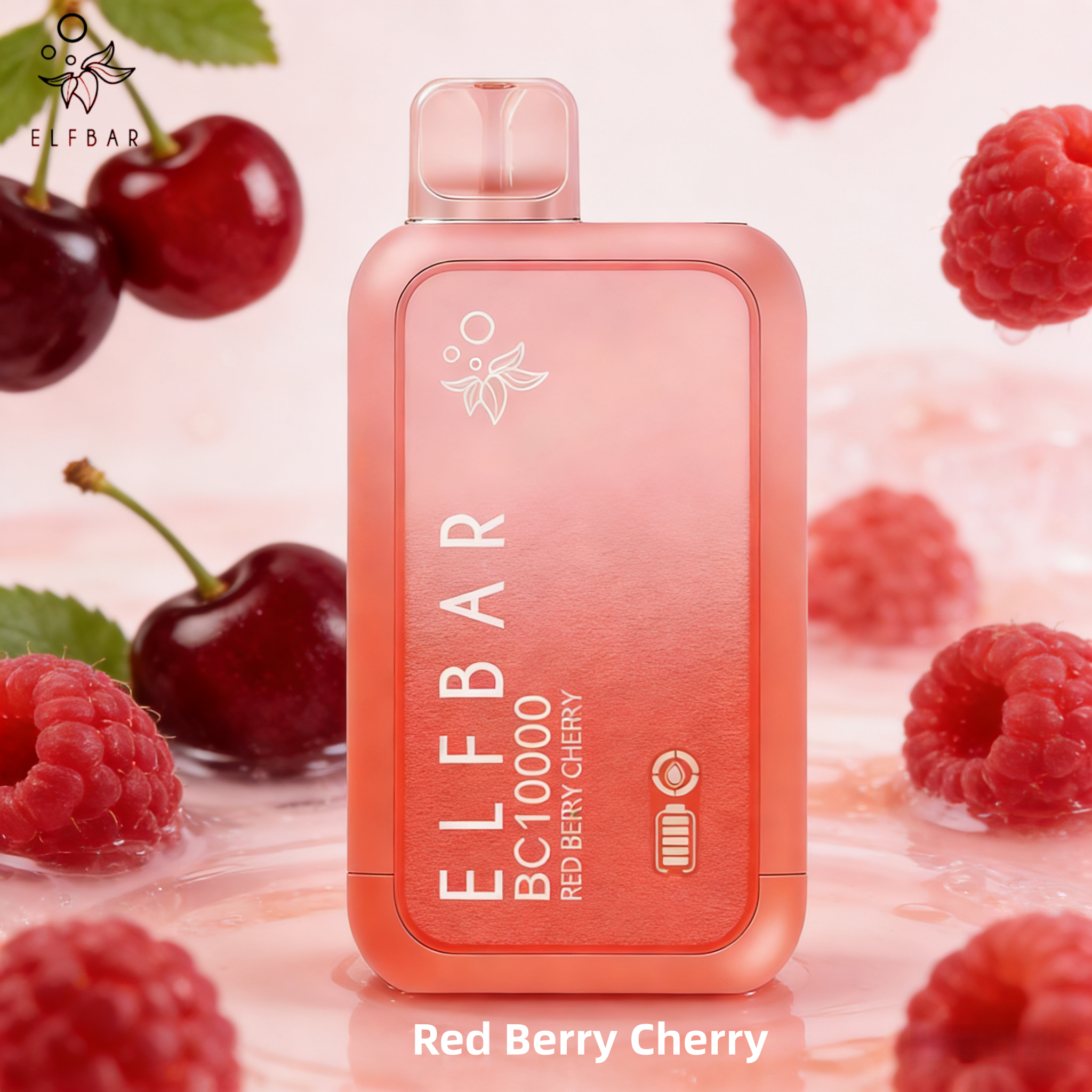 ELFBAR BC10000 Disposable Vape Red Berry Cherry 50mg Nicotine | 10,000 Puffs