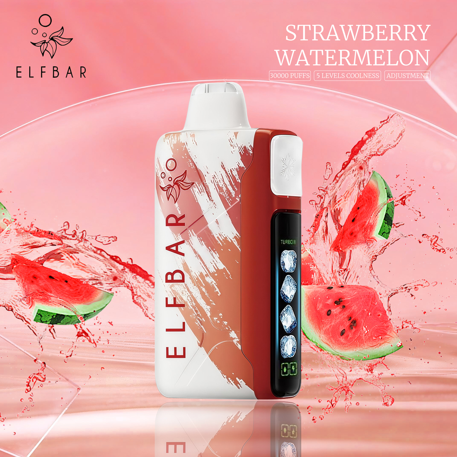 ELFBAR ICE KING 30000 Disposable Vape 5% Nic in UAE - Strawberry Watermelon