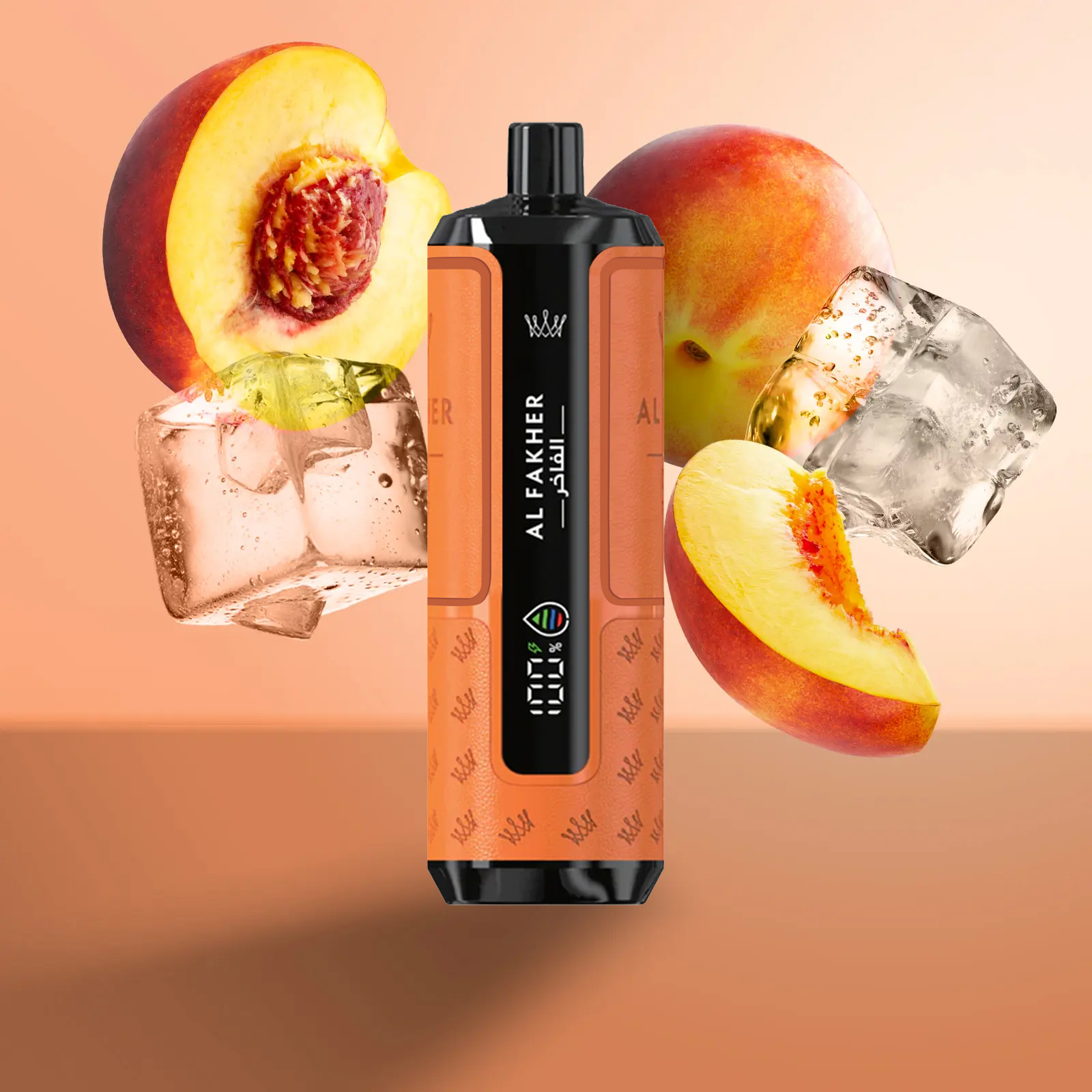 AL FARHER Crown Bar 15K Hypermax Disposable Vape in Dubai - Peach Ice