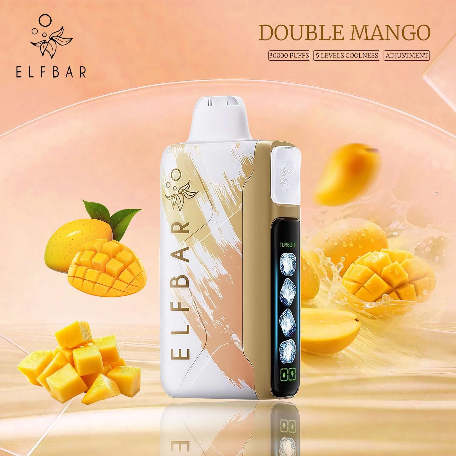 ELFBAR ICE KING 30000 Disposable Vape 5% Nic in UAE - Double Mango