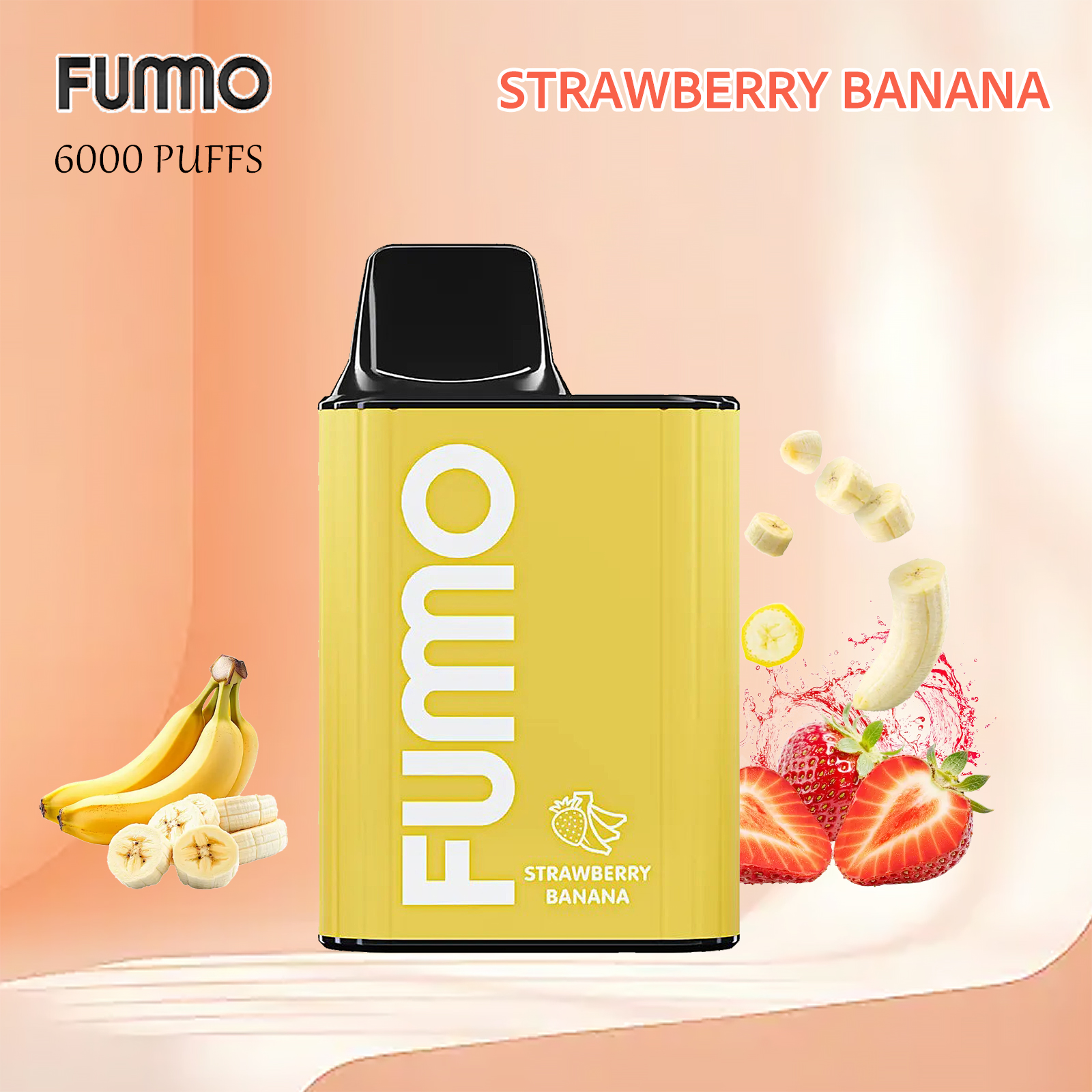 FUMO King6000 Disposable Vape 2% Nic in UAE- Strawberry Banana