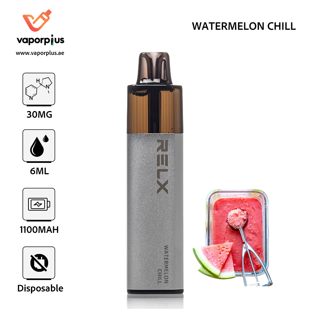 RELX GA4000 Disposable Vape 3% in UAE -Watermelon Chill
