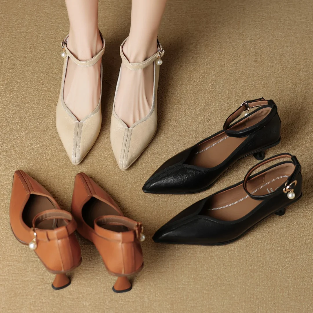 Bellara Genuine Leather Heels