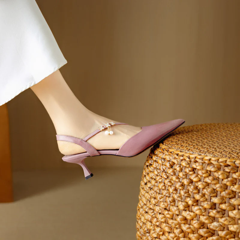 Dahlia Genuine Leather Heels