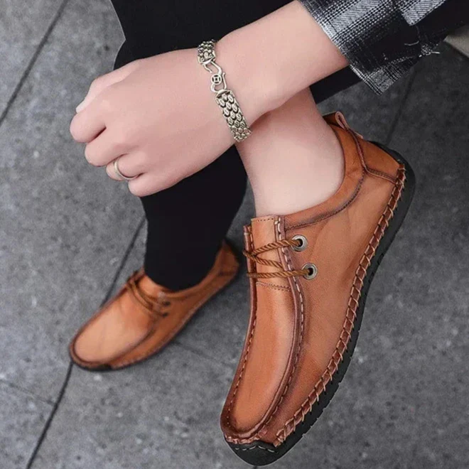 Braze Genuine Leather Loafers