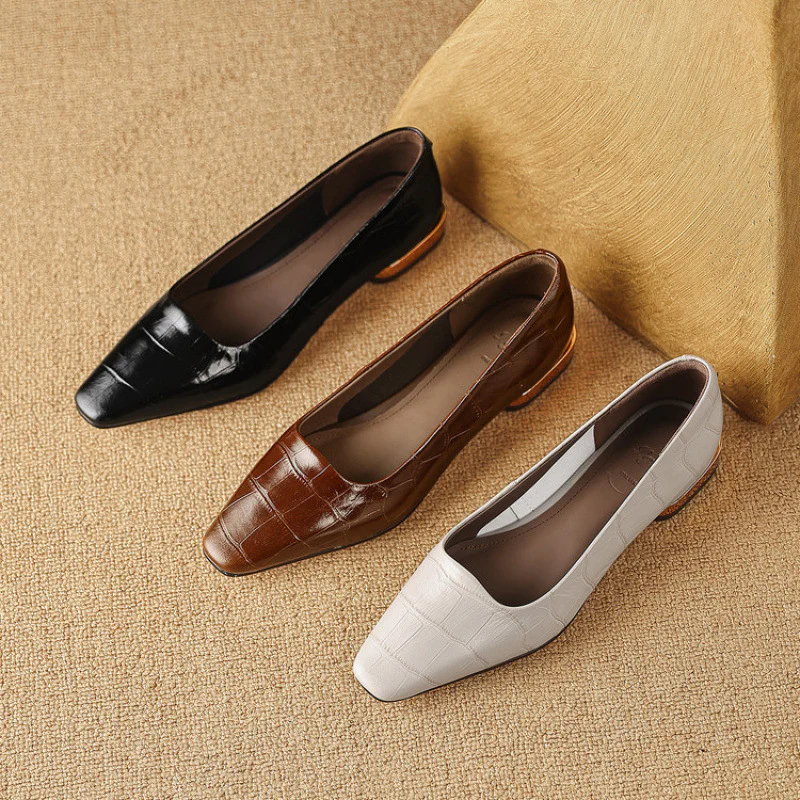 Celene Genuine Leather Heels