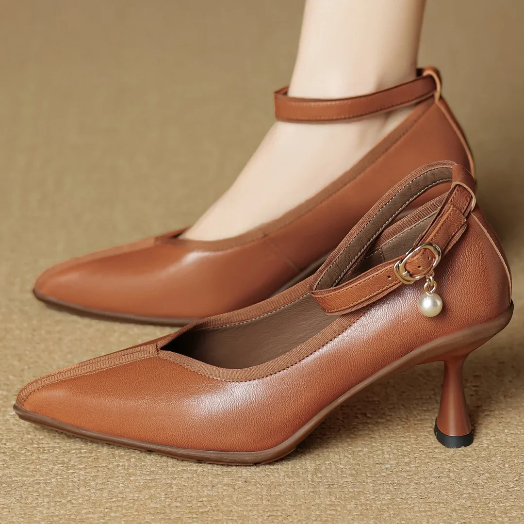 Bellara Genuine Leather Heels