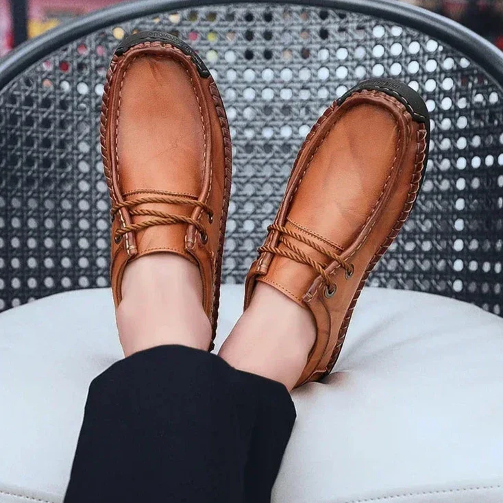 Braze Genuine Leather Loafers