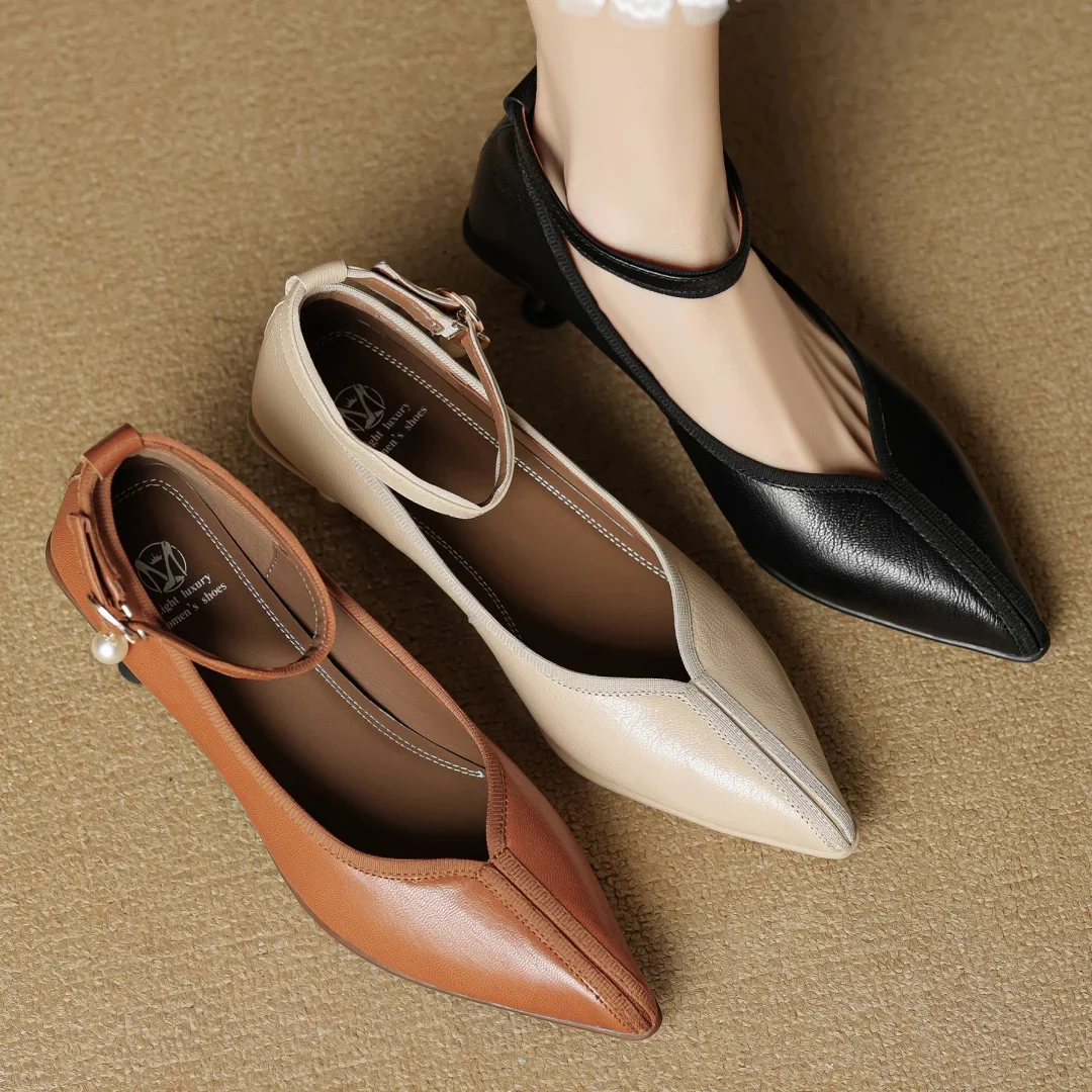 Bellara Genuine Leather Heels