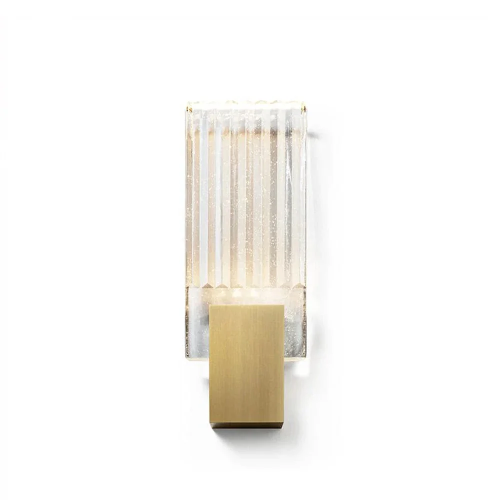 Pleated Crystal Wall Lamp