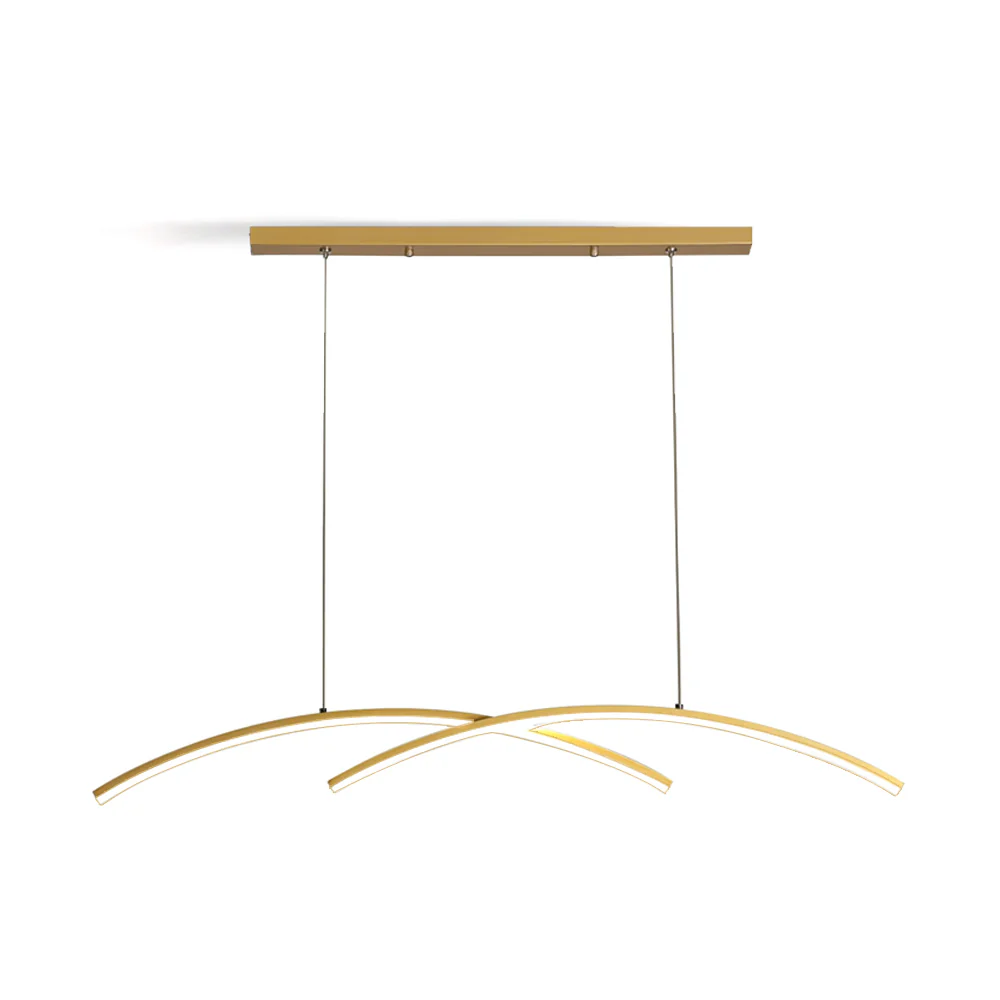 Oscillating Strip Island Chandelier