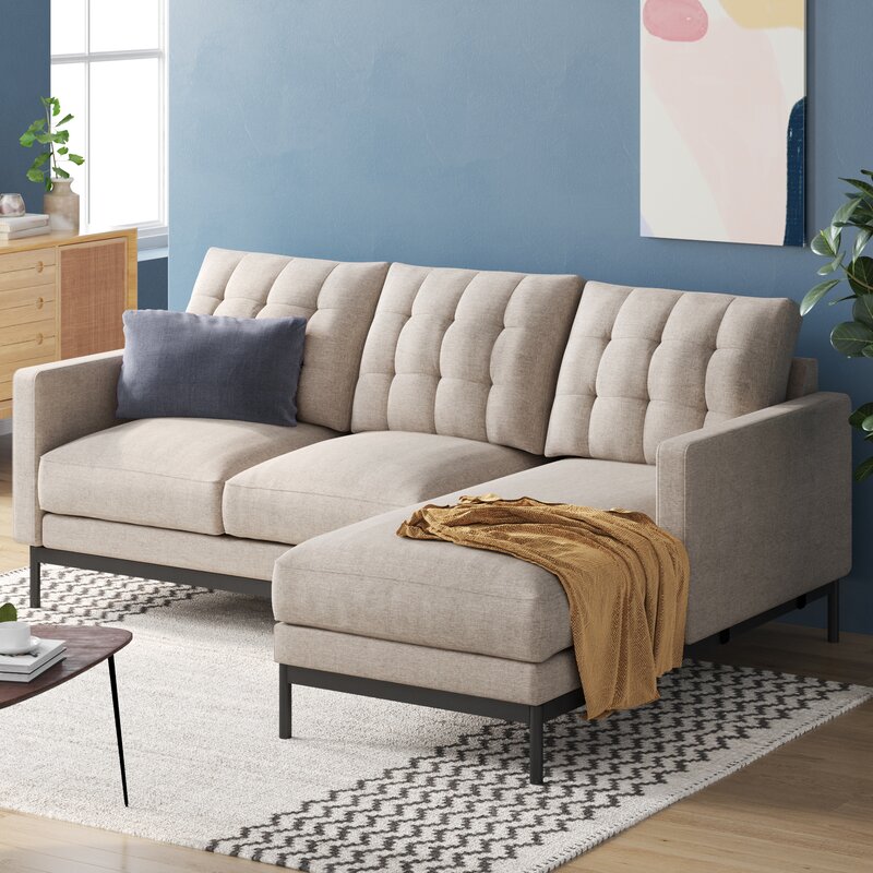 Thompson 77.6 Wide Reversible Modular Sofa & Chaise