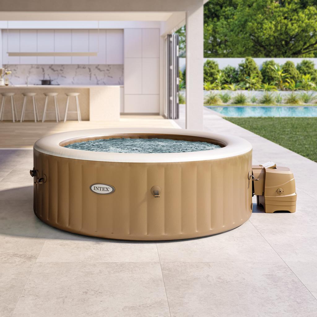 INTEX  28428EX Inflatable Spa. Beige. 4-8 People