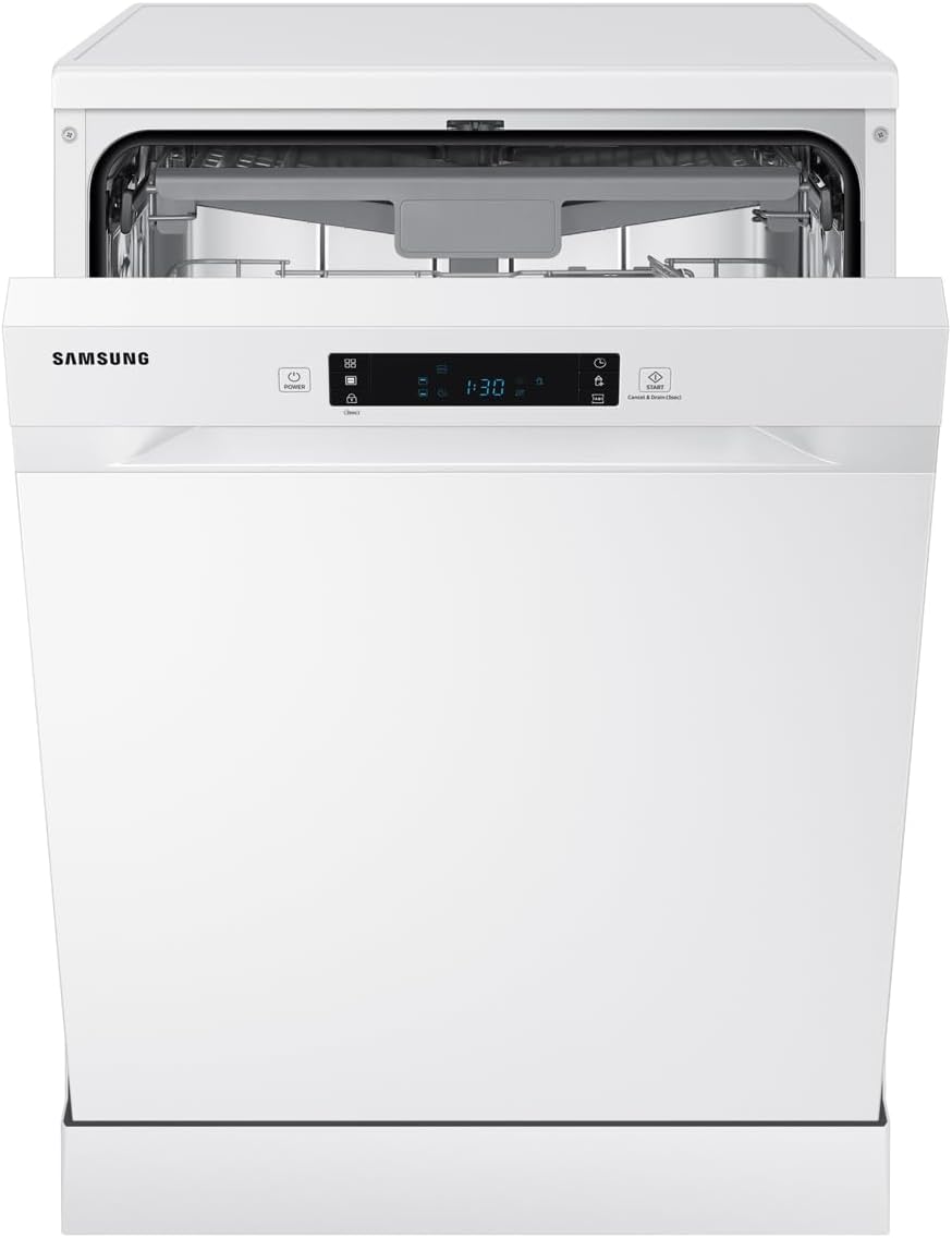 Samsung Dishwasher. Freestanding. With Auto Door. 14 Place Setting. Series 7. Silver. DW60CG550FSREU